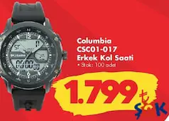 COLUMBİA CSC01-017 ERKEK KOL SAATİ COLUMBİA CSC01-017 ERKEK KOL SAATİ